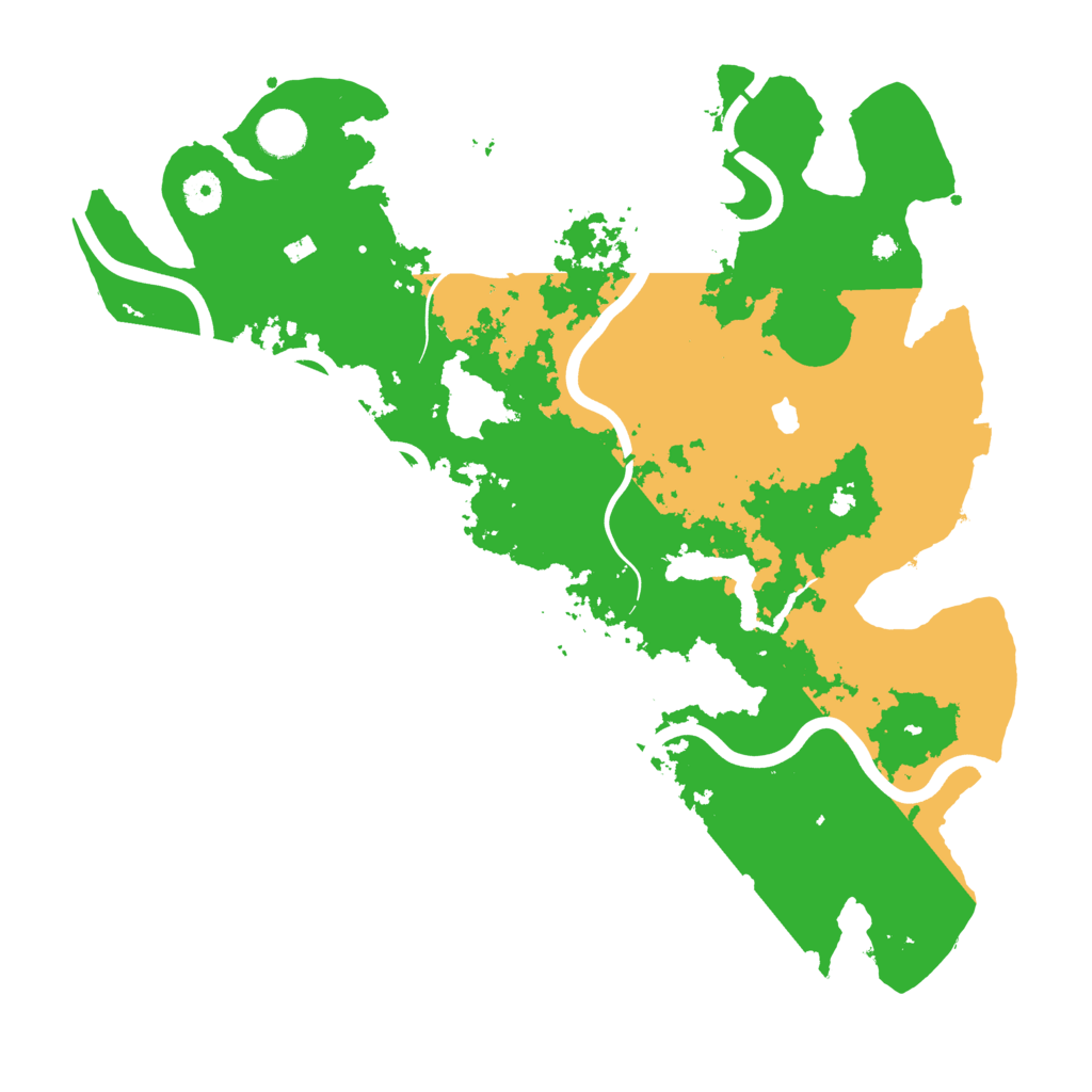 Biome Rust Map: Procedural Map, Size: 4000, Seed: 54321