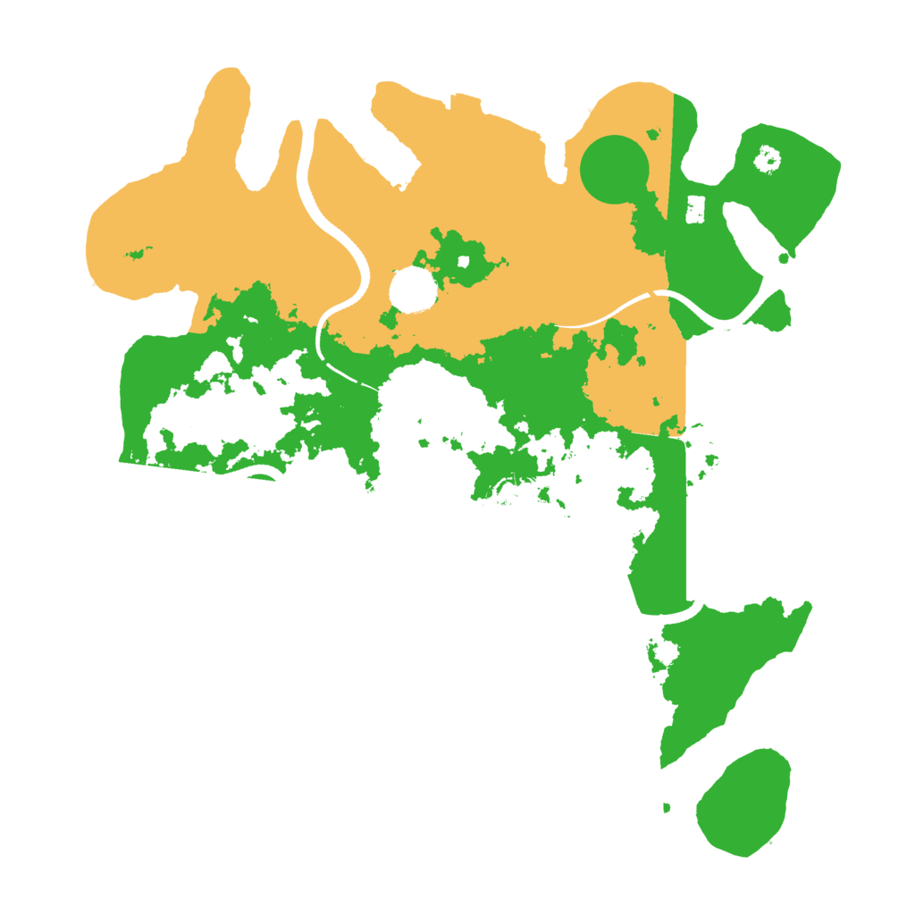 Biome Rust Map: Procedural Map, Size: 3500, Seed: 345342