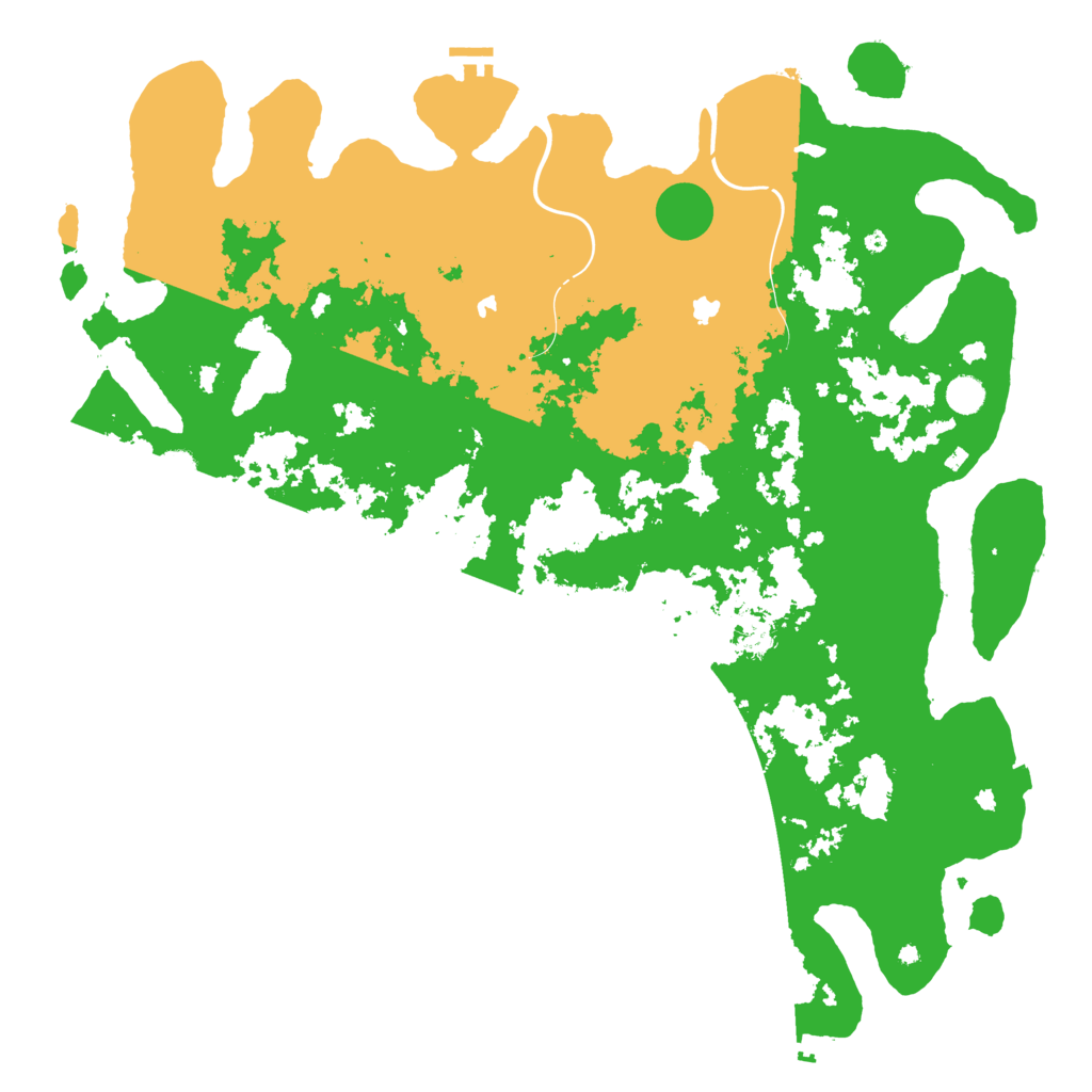 Biome Rust Map: Procedural Map, Size: 5000, Seed: 5462