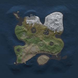 Thumbnail Rust Map: Procedural Map, Size: 2000, Seed: 13825, 9 Monuments