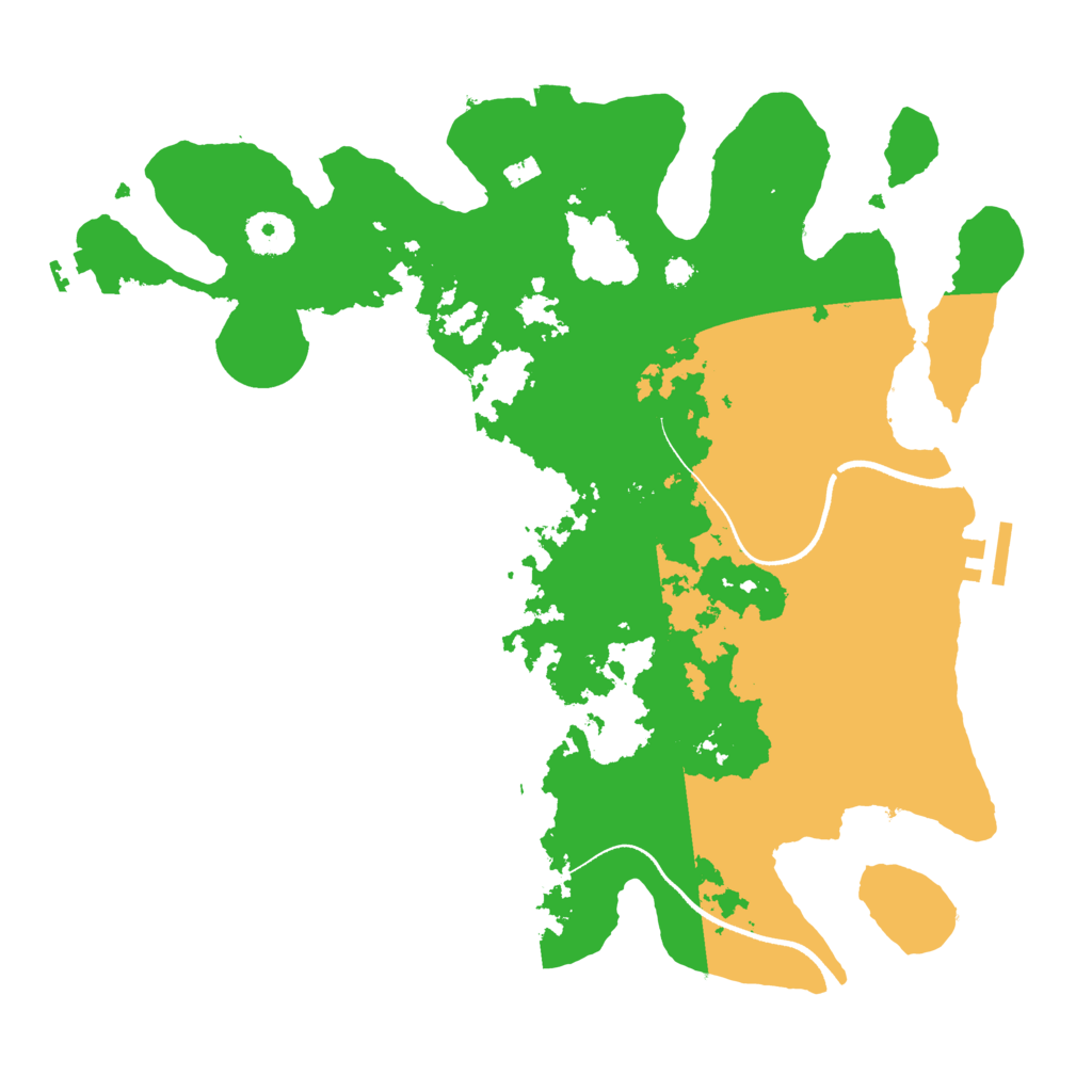 Biome Rust Map: Procedural Map, Size: 3500, Seed: 1655404709