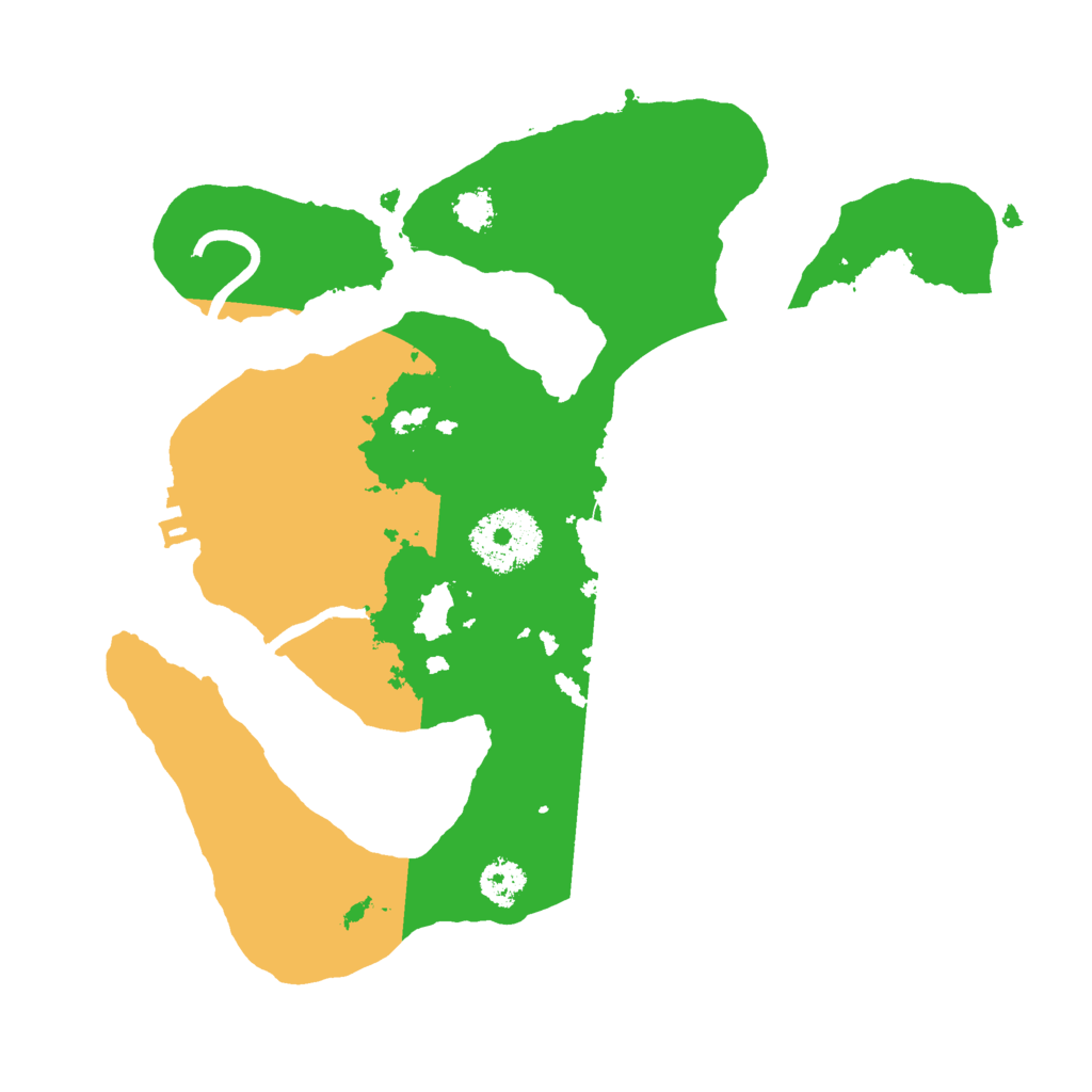 Biome Rust Map: Procedural Map, Size: 2500, Seed: 104