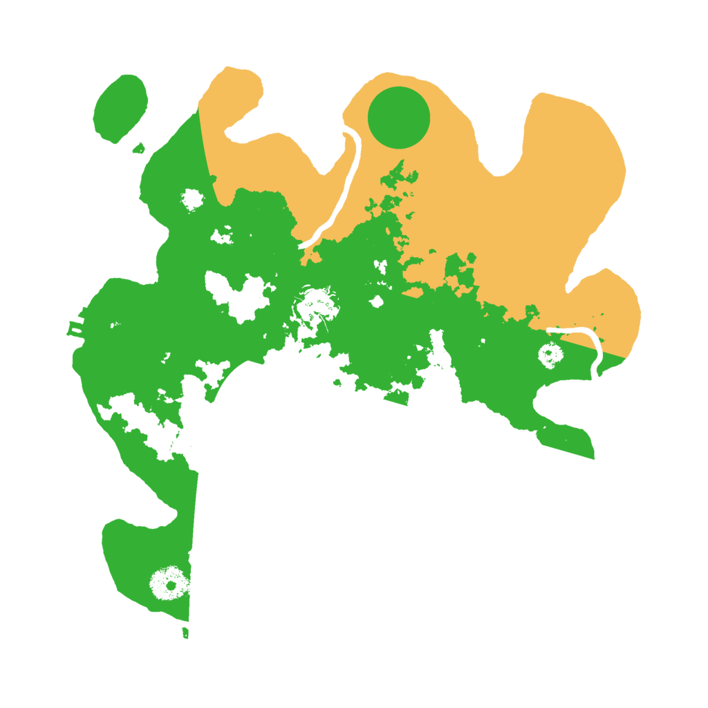 Biome Rust Map: Procedural Map, Size: 3000, Seed: 208