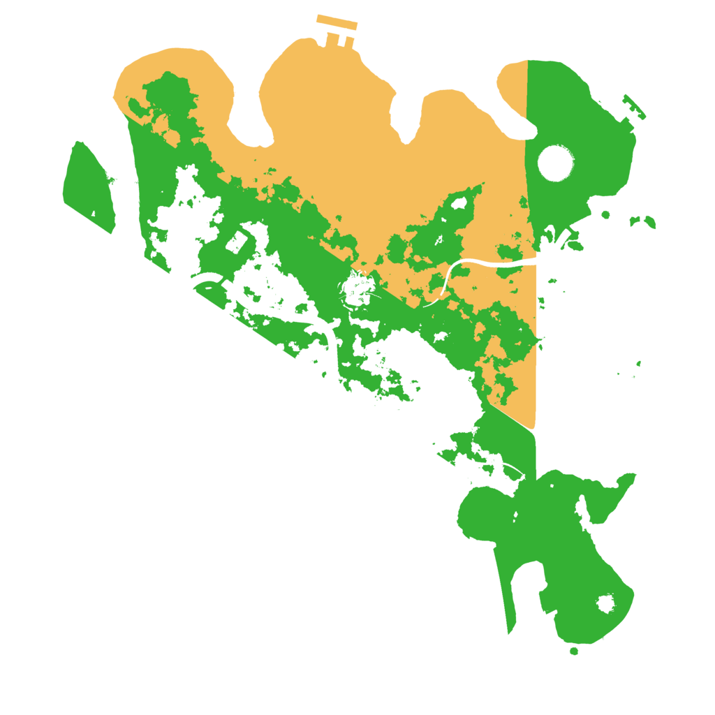 Biome Rust Map: Procedural Map, Size: 3550, Seed: 445090
