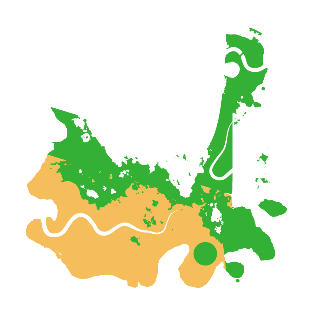 Biome Rust Map: Procedural Map, Size: 3500, Seed: 927168