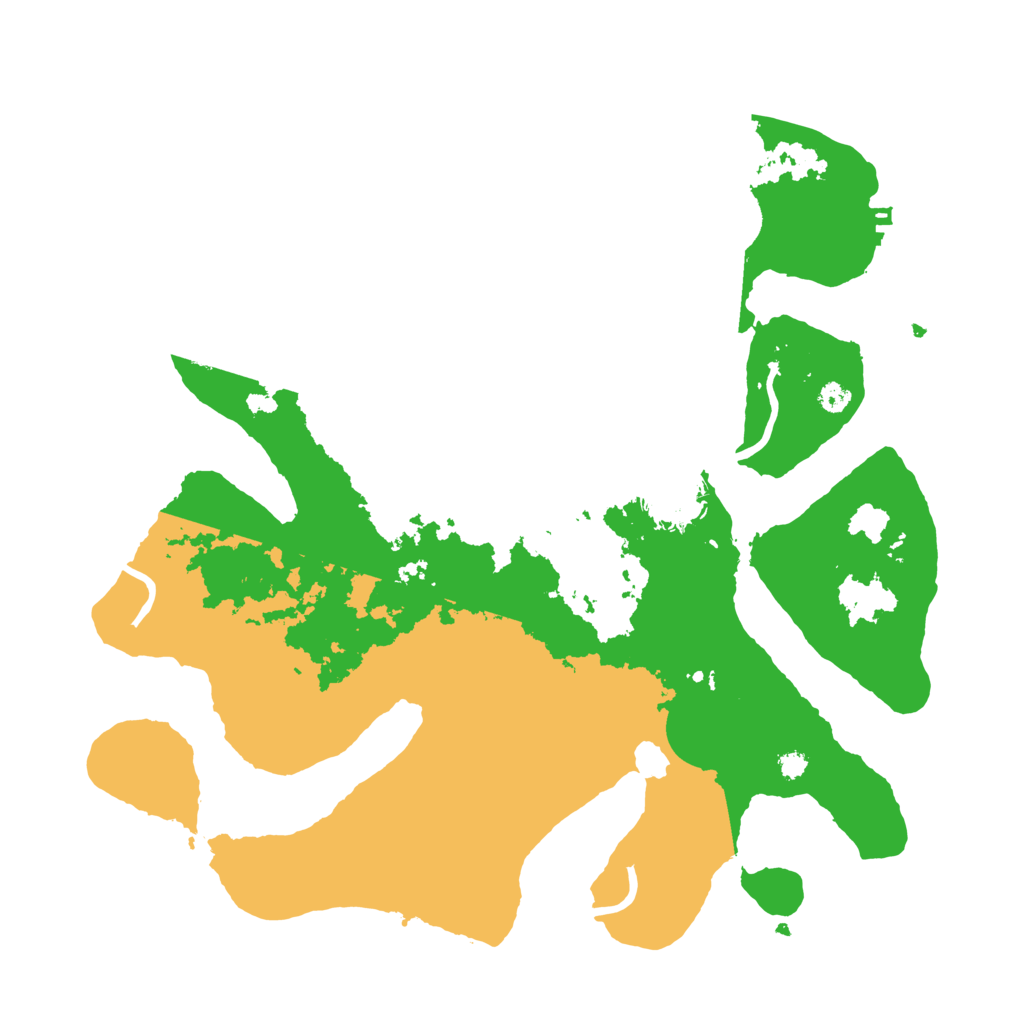 Biome Rust Map: Procedural Map, Size: 3500, Seed: 927168