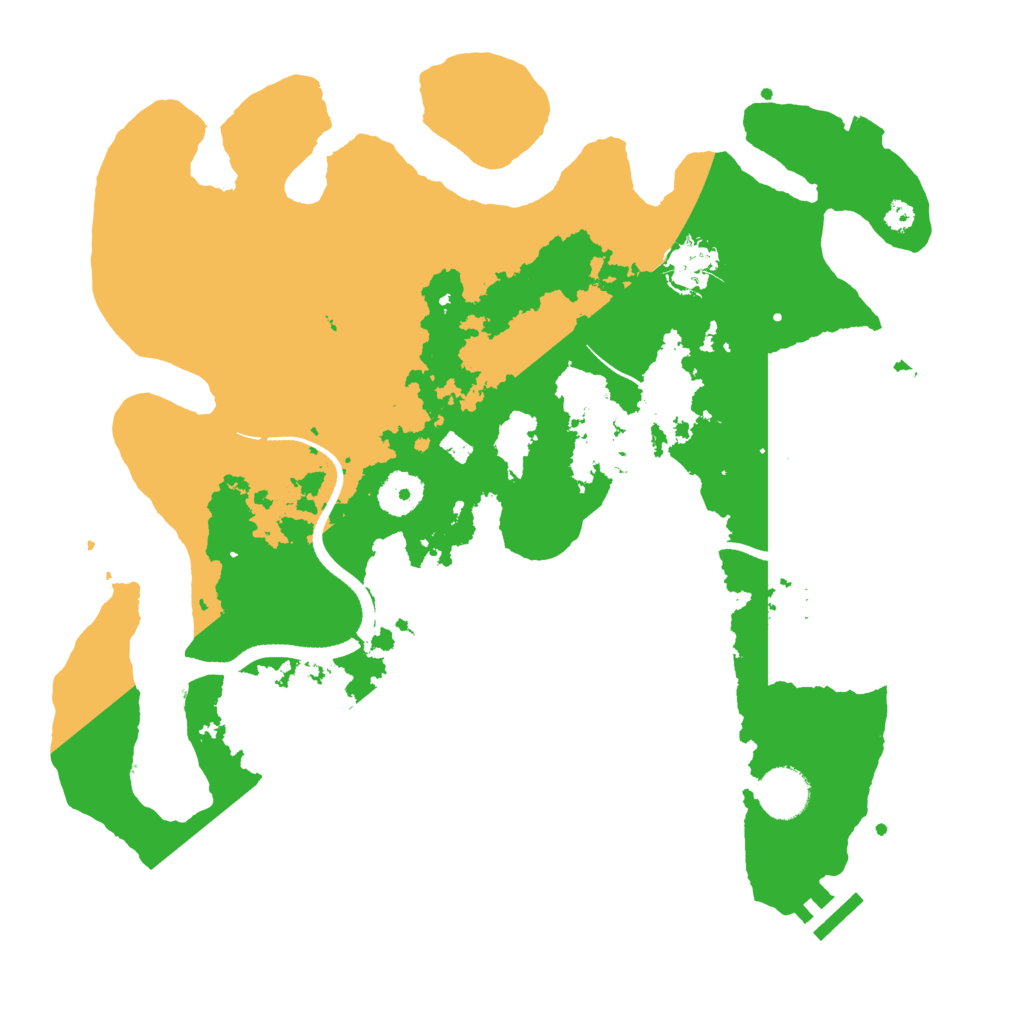 Biome Rust Map: Procedural Map, Size: 3500, Seed: 87954