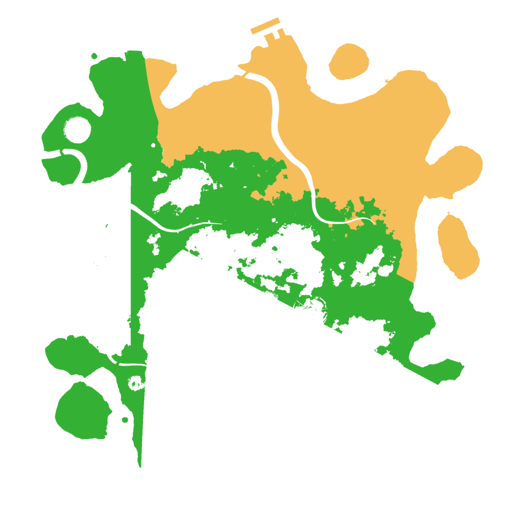 Biome Rust Map: Procedural Map, Size: 3500, Seed: 1954682585