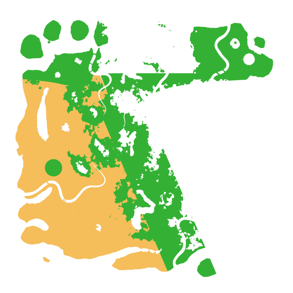 Biome Rust Map: Procedural Map, Size: 4500, Seed: 9987654