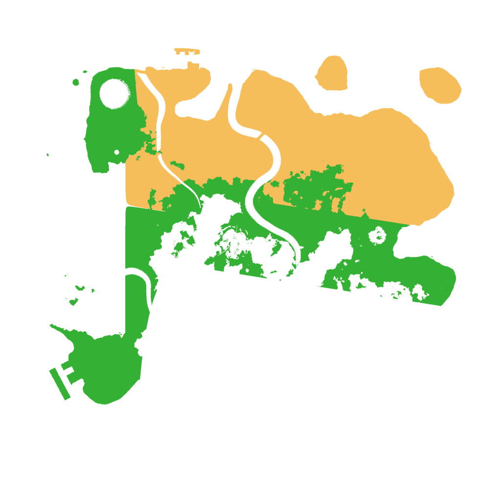 Biome Rust Map: Procedural Map, Size: 3000, Seed: 1489761254