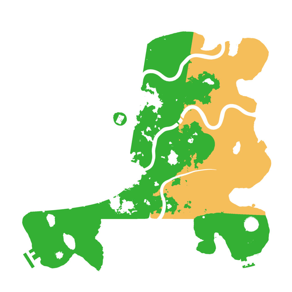 Biome Rust Map: Procedural Map, Size: 3550, Seed: 728099