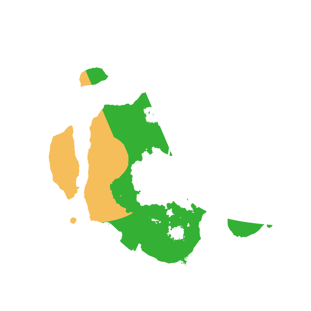 Biome Rust Map: Procedural Map, Size: 2000, Seed: 32326235