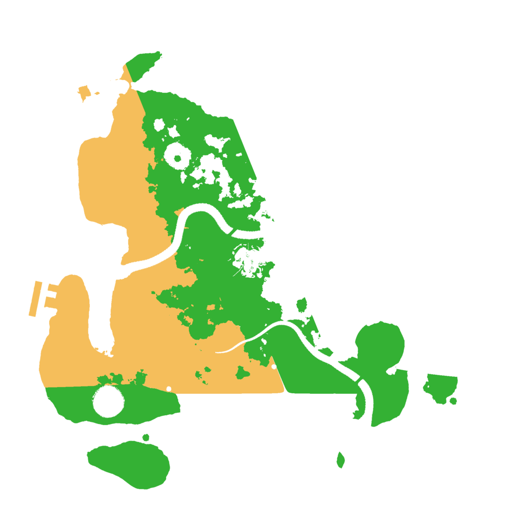 Biome Rust Map: Procedural Map, Size: 3000, Seed: 2433158