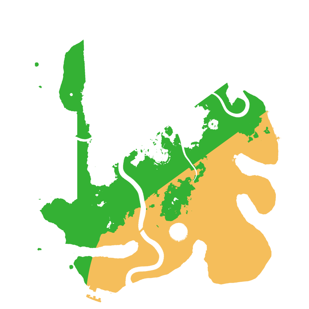 Biome Rust Map: Procedural Map, Size: 3000, Seed: 187793