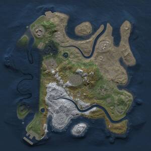 Thumbnail Rust Map: Procedural Map, Size: 2800, Seed: 8675309, 11 Monuments