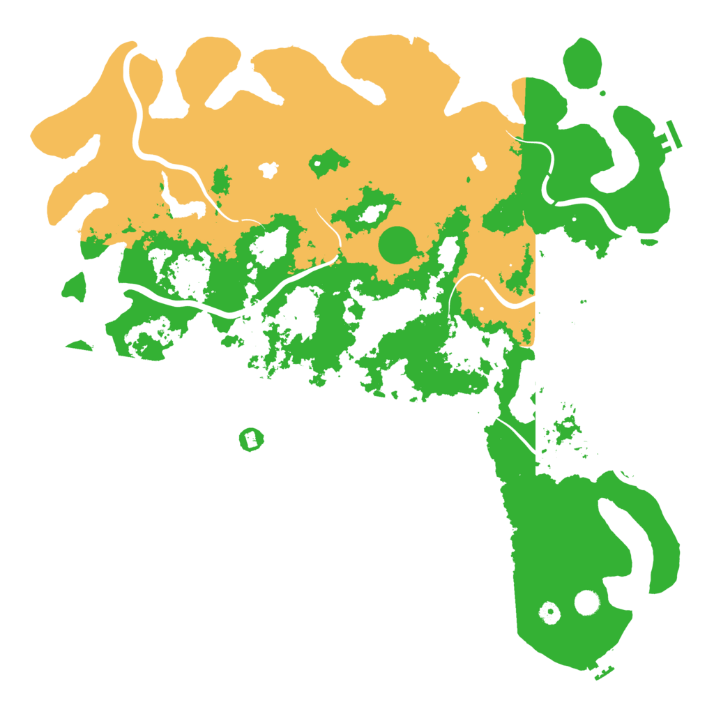 Biome Rust Map: Procedural Map, Size: 5000, Seed: 36251132