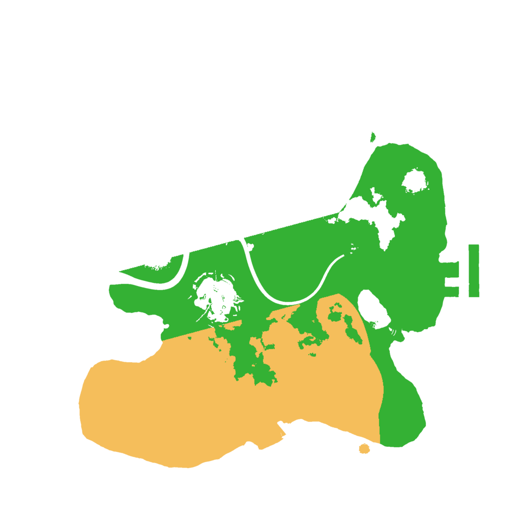 Biome Rust Map: Procedural Map, Size: 2000, Seed: 86