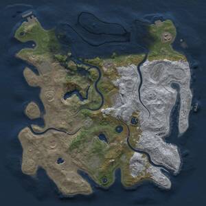 Thumbnail Rust Map: Procedural Map, Size: 4000, Seed: 800, 15 Monuments