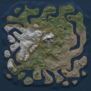 Thumbnail Rust Map: Procedural Map, Size: 5000, Seed: 155, 19 Monuments