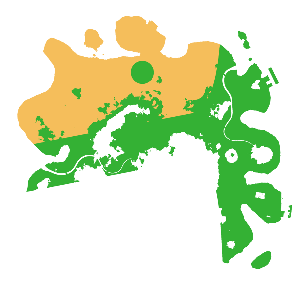 Biome Rust Map: Procedural Map, Size: 3500, Seed: 8756143