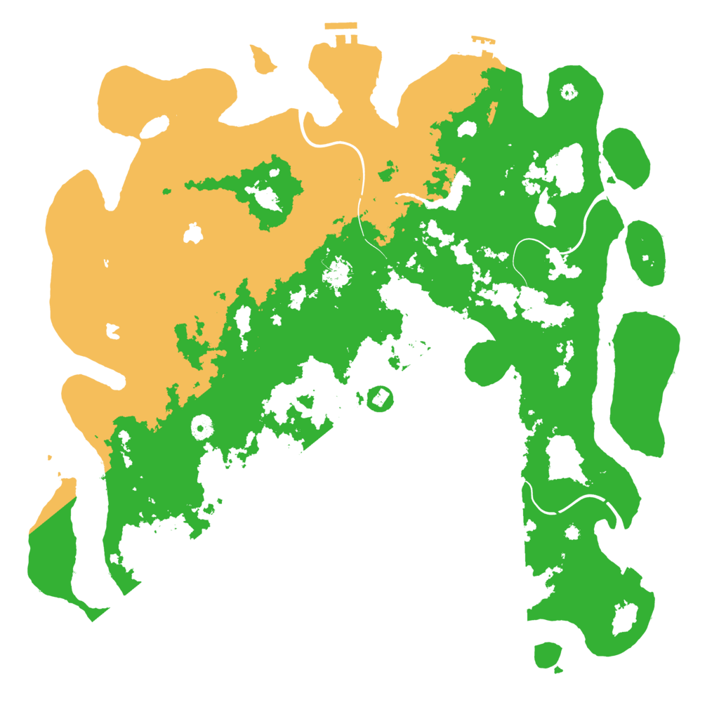 Biome Rust Map: Procedural Map, Size: 4500, Seed: 87954