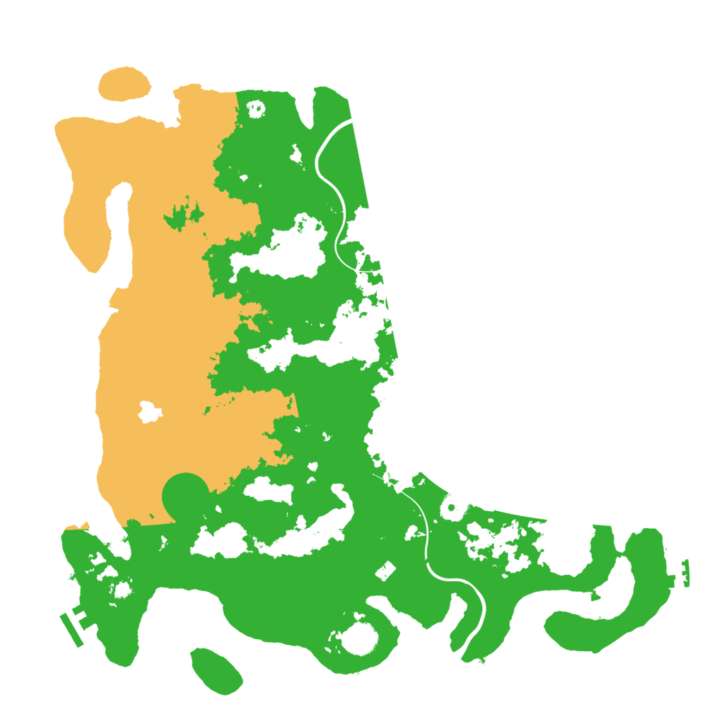 Biome Rust Map: Procedural Map, Size: 4000, Seed: 80085