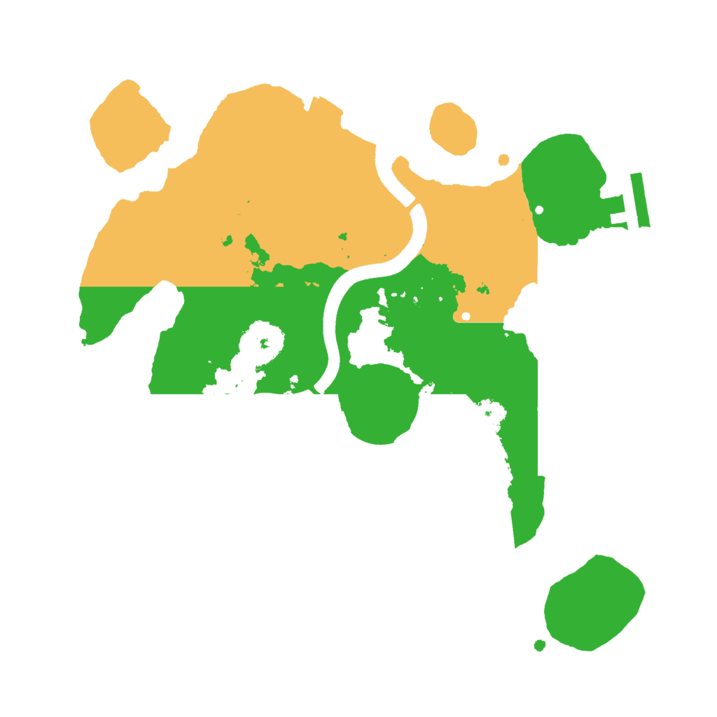 Biome Rust Map: Procedural Map, Size: 2500, Seed: 67042841