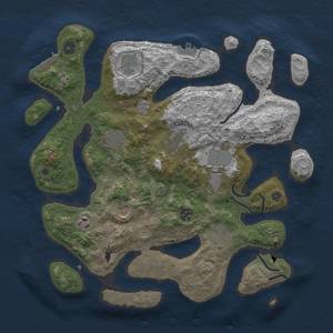 Thumbnail Rust Map: Procedural Map, Size: 3800, Seed: 28, 17 Monuments