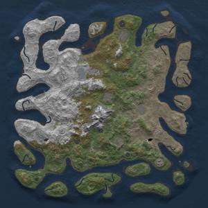 Thumbnail Rust Map: Procedural Map, Size: 5000, Seed: 12, 19 Monuments