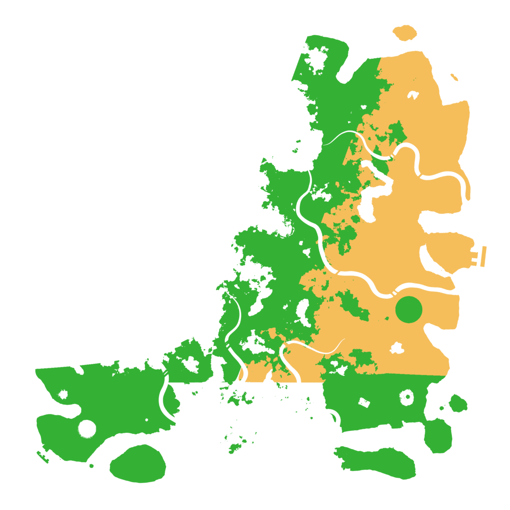 Biome Rust Map: Procedural Map, Size: 5000, Seed: 12
