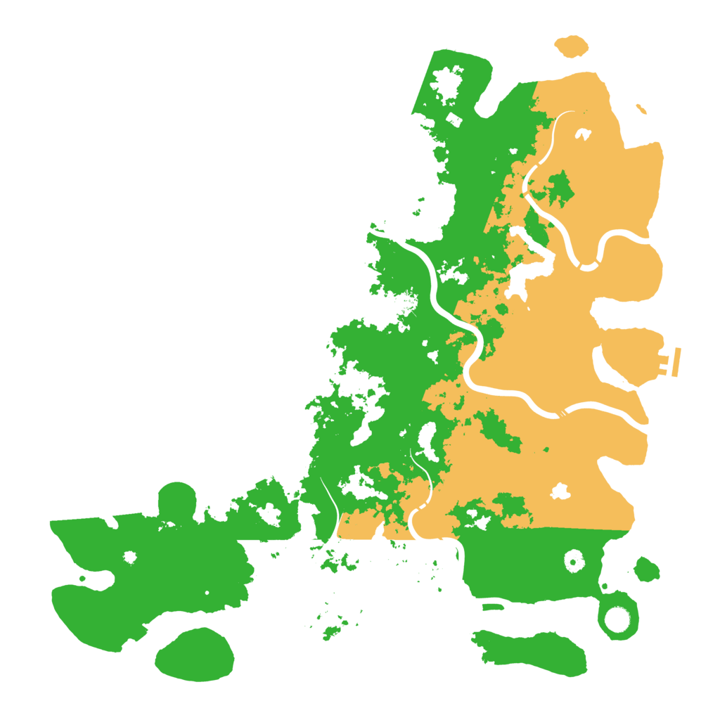 Biome Rust Map: Procedural Map, Size: 5000, Seed: 12