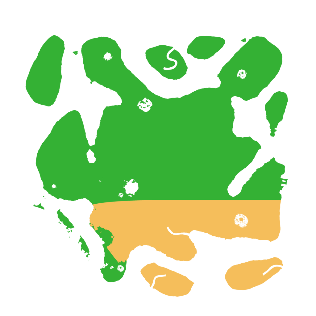 Biome Rust Map: Procedural Map, Size: 3500, Seed: 11040