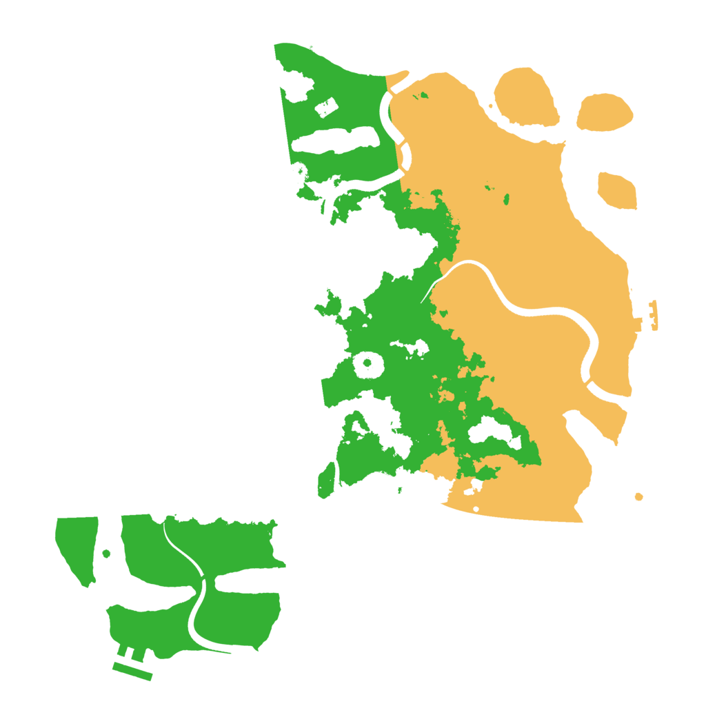 Biome Rust Map: Procedural Map, Size: 3550, Seed: 626777