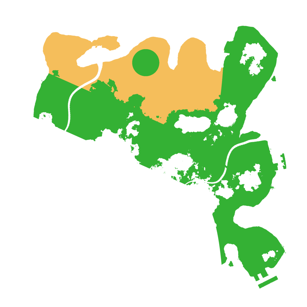 Biome Rust Map: Procedural Map, Size: 3000, Seed: 26475697