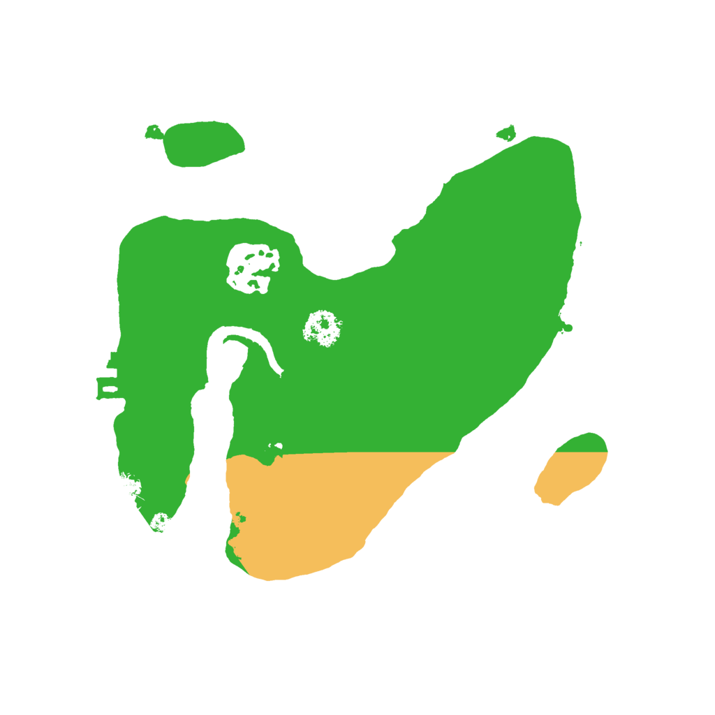 Biome Rust Map: Procedural Map, Size: 2000, Seed: 123411