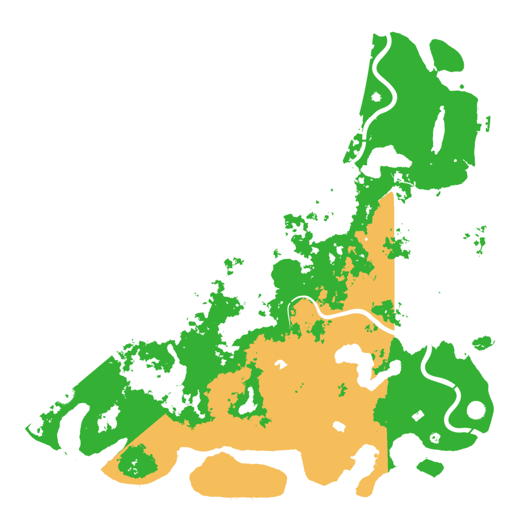 Biome Rust Map: Procedural Map, Size: 5000, Seed: 55555