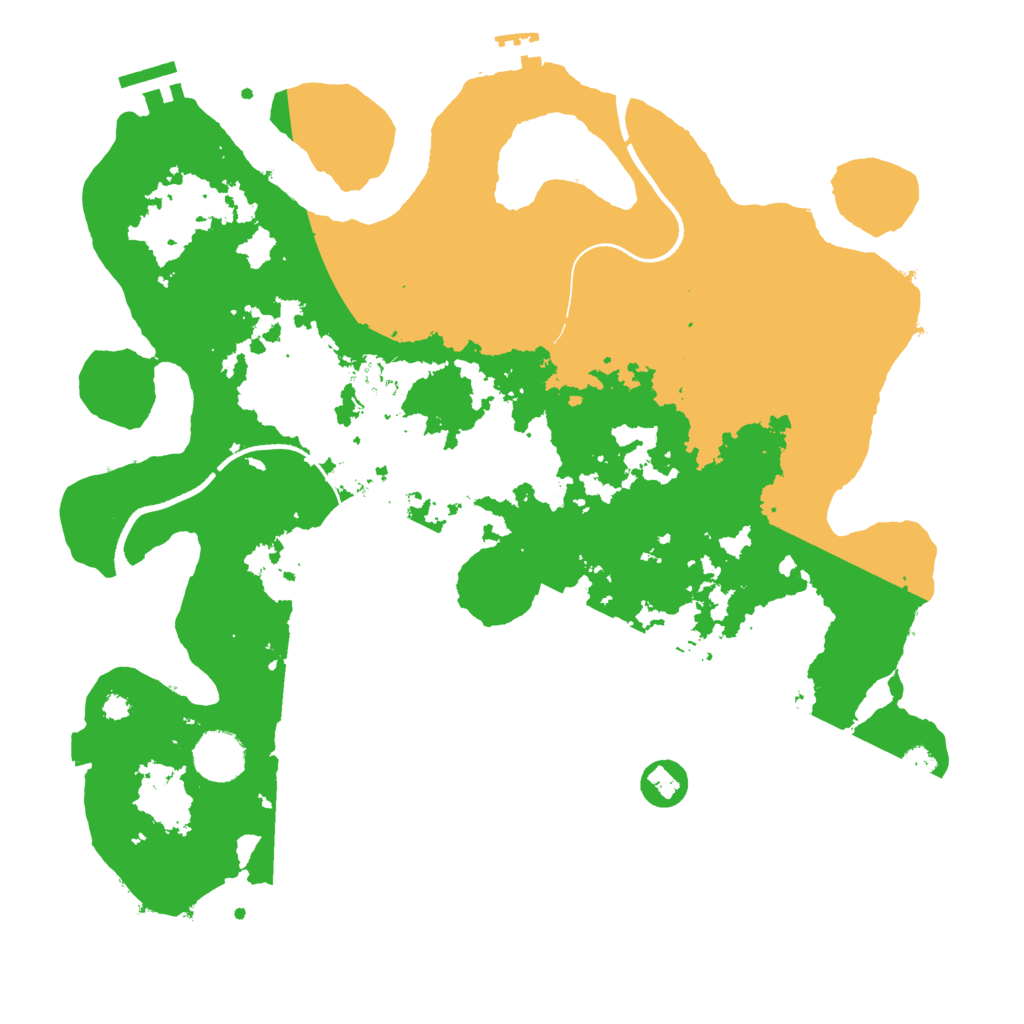 Biome Rust Map: Procedural Map, Size: 3550, Seed: 254690