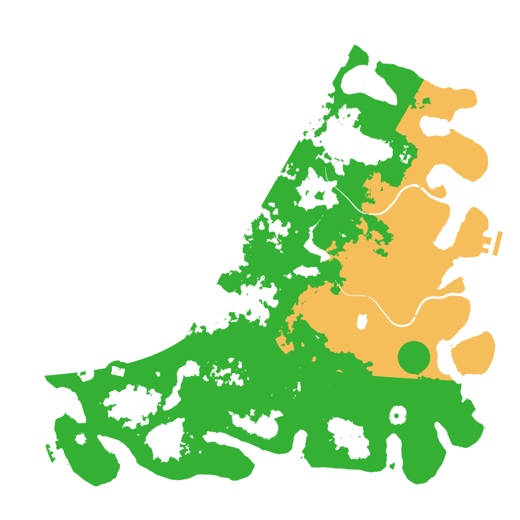 Biome Rust Map: Procedural Map, Size: 4250, Seed: 8042