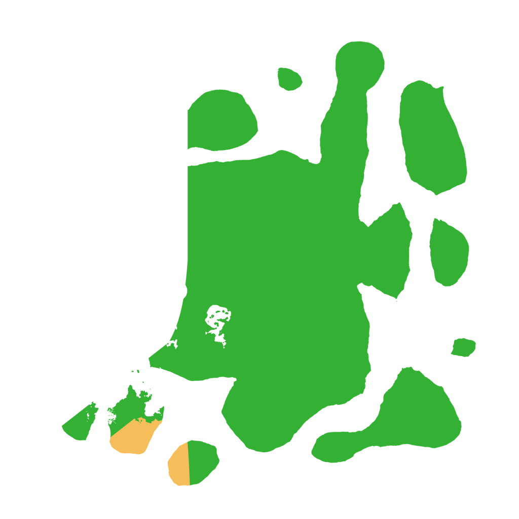 Biome Rust Map: Barren, Size: 3200, Seed: 11448