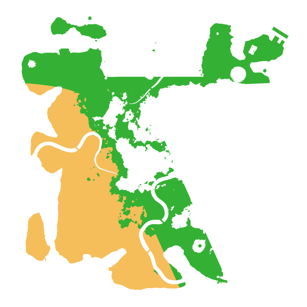 Biome Rust Map: Procedural Map, Size: 3550, Seed: 497748