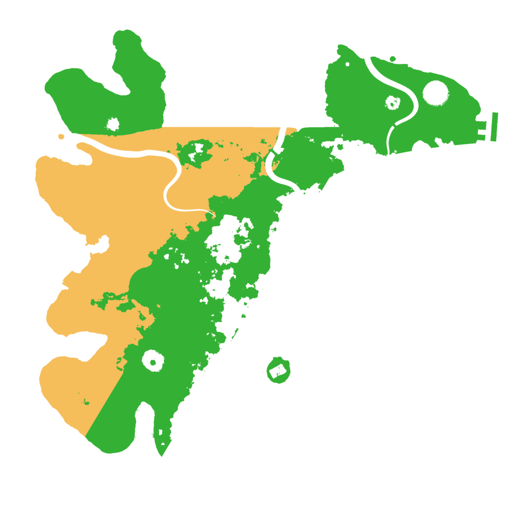 Biome Rust Map: Procedural Map, Size: 3550, Seed: 999572