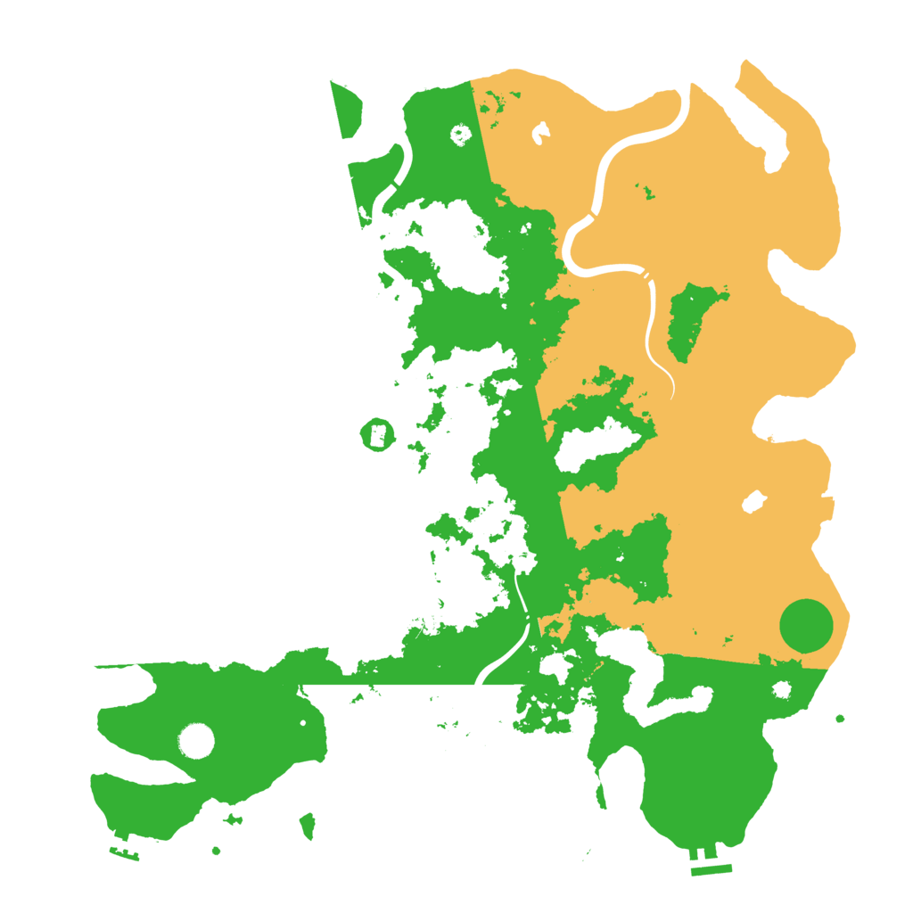 Biome Rust Map: Procedural Map, Size: 4500, Seed: 1775474