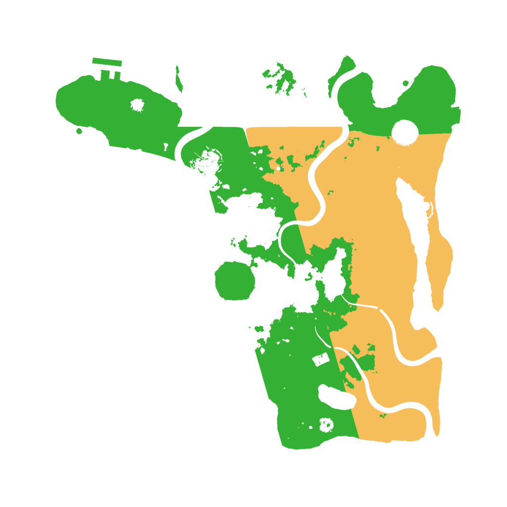 Biome Rust Map: Procedural Map, Size: 3500, Seed: 4522210
