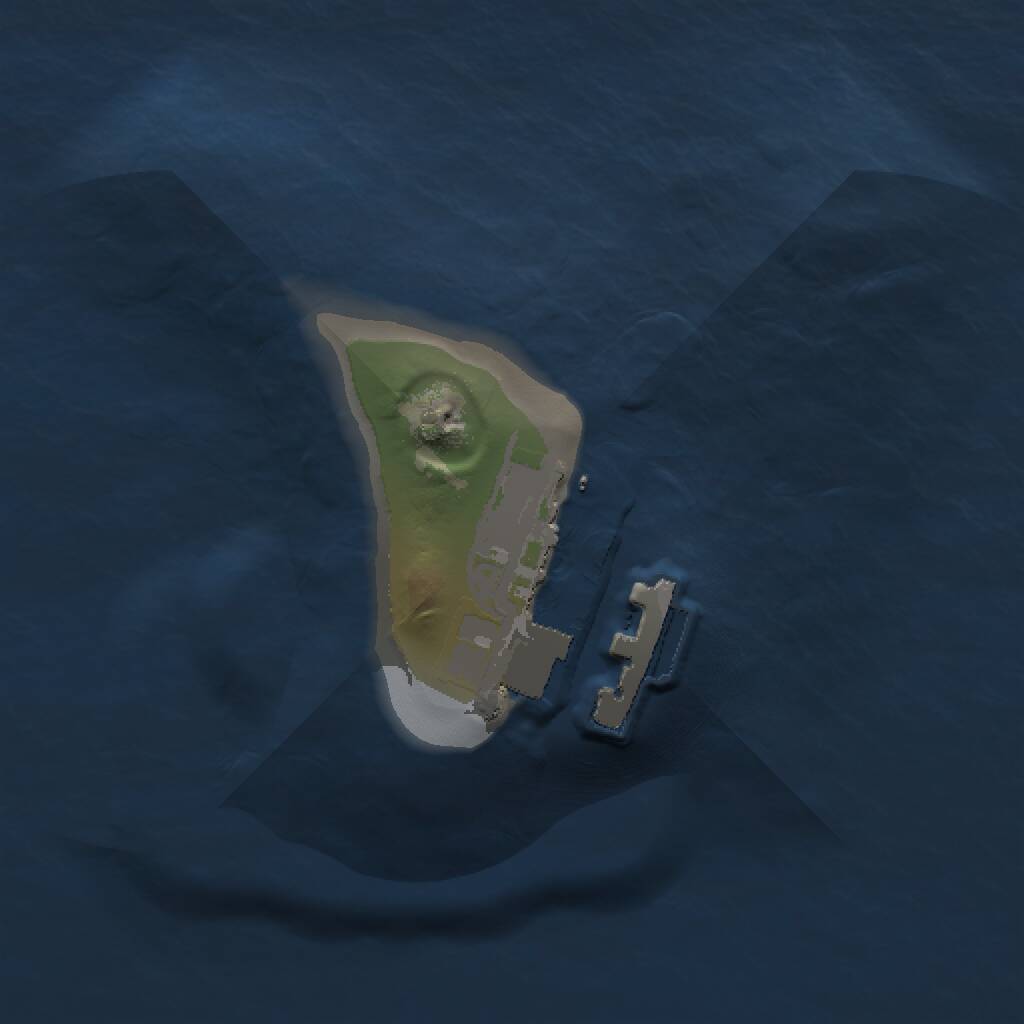 Rust Map: Procedural Map, Size: 1000, Seed: 3, 2 Monuments