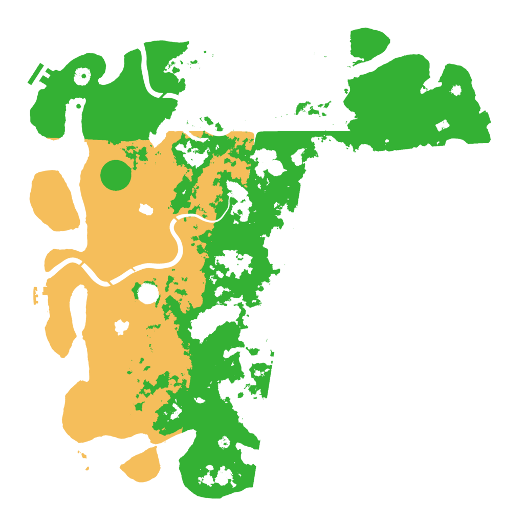 Biome Rust Map: Procedural Map, Size: 4500, Seed: 5794276