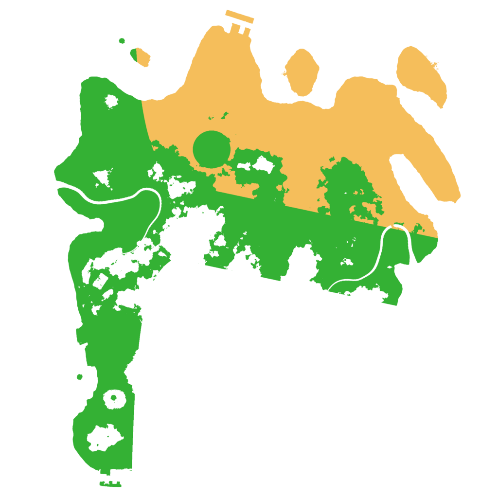 Biome Rust Map: Procedural Map, Size: 3500, Seed: 6221173