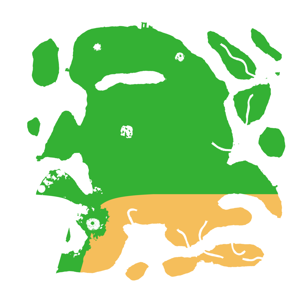 Biome Rust Map: Procedural Map, Size: 3550, Seed: 400156