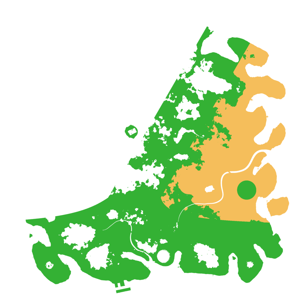 Biome Rust Map: Procedural Map, Size: 4200, Seed: 8042