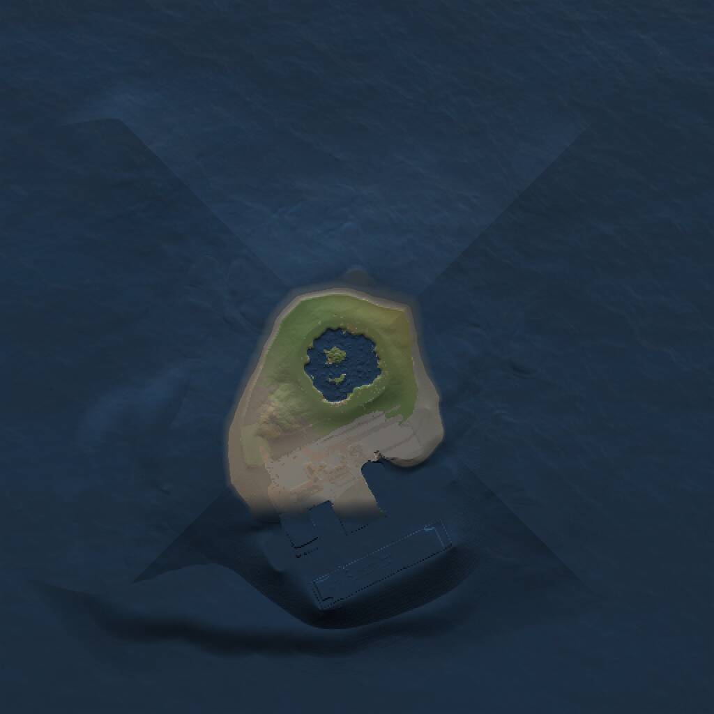 Rust Map: Procedural Map, Size: 1000, Seed: 4800, 2 Monuments