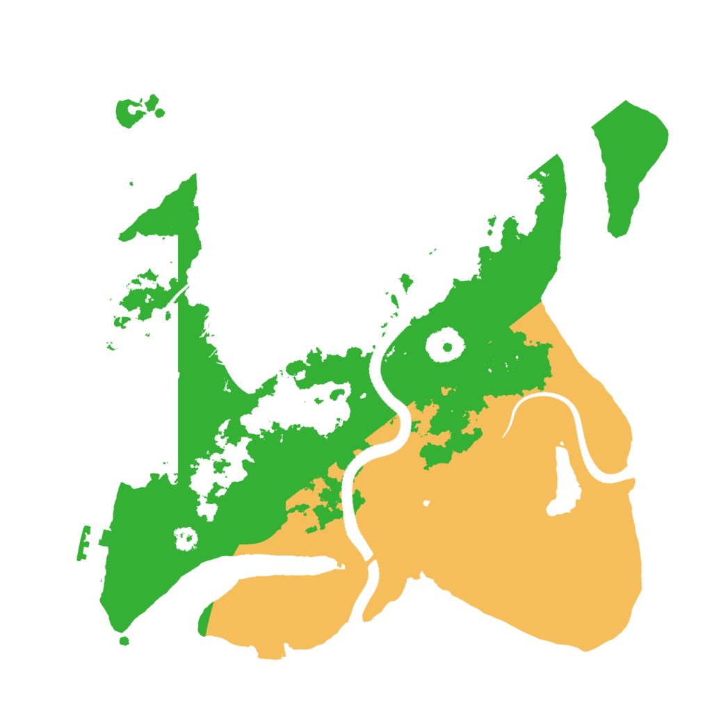 Biome Rust Map: Procedural Map, Size: 3000, Seed: 999153